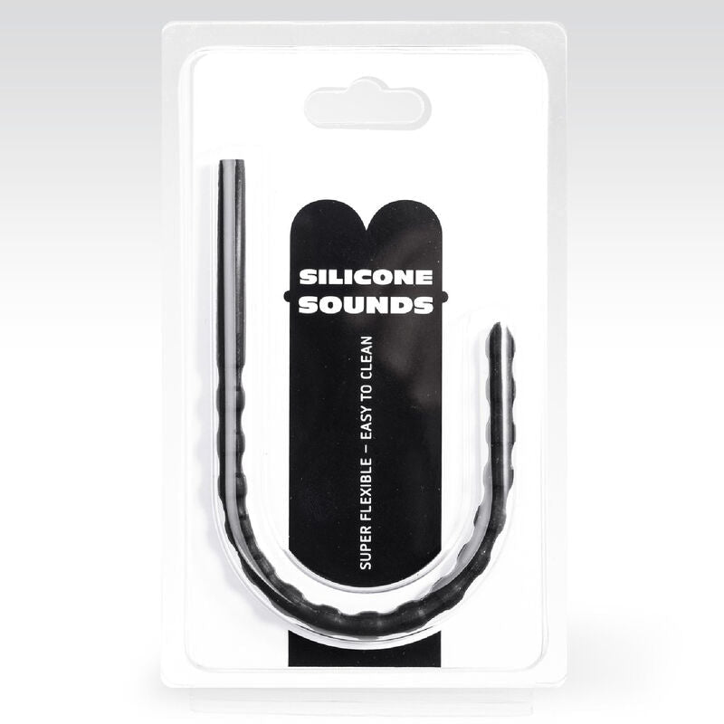 ALL BLACK - 8/10 MM SILICONE URETHRAL PROBE - Kink&Play