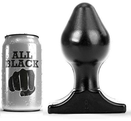 ALL BLACK - ANAL PLUG 16X8 CM - Kink&Play