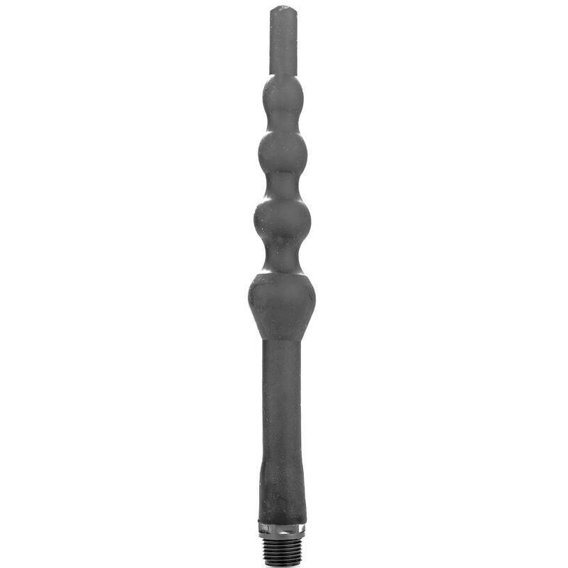 ALL BLACK - BEADED SHOWER ANAL SILICONE 27 CM - Kink&Play