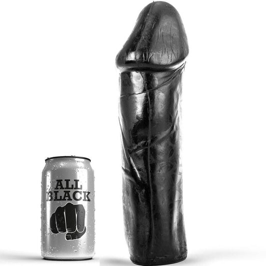 ALL BLACK - DONG 28 CM WITHOUT TESTICLES - Kink&Play