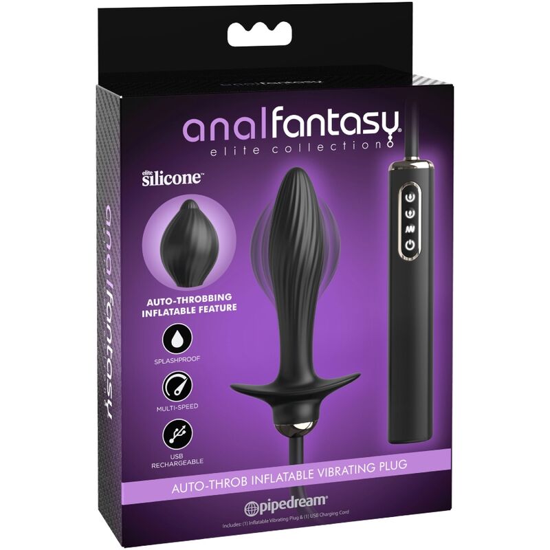 ANAL FANTASY ELITE COLLECTION - INFLATABLE PLUG & AUTO - THROB VIBRATOR - Kink&Play