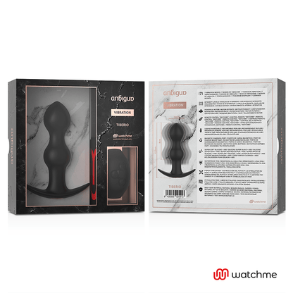 ANBIGUO - WATCHME REMOTE CONTROL PLUG ANAL VIBRATOR TIBERIO - Kink&Play