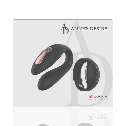 ANNE'S DESIRE - DUAL PLEASURE TECNOLOG A WATCHME BLACK - Kink&Play