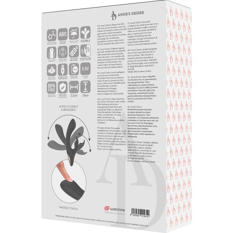 ANNE'S DESIRE - RABBIT REMOTE CONTROL TECHNOLOG A WATCHME BLACK - Kink&Play