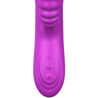 ARMONY - ANGELIA MULTIFUNCTION VIBRATOR DOUBLE TONGUE VIOLET HEAT EFFECT - Kink&Play