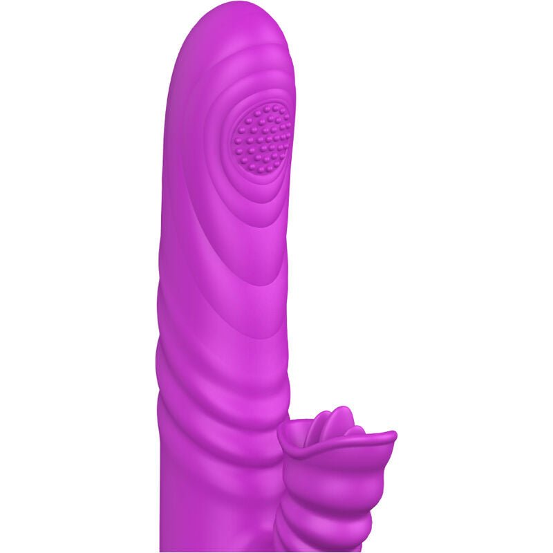 ARMONY - ANGELIA MULTIFUNCTION VIBRATOR WITH STIMULATING TONGUE VIOLET HEAT EFFECT - Kink&Play