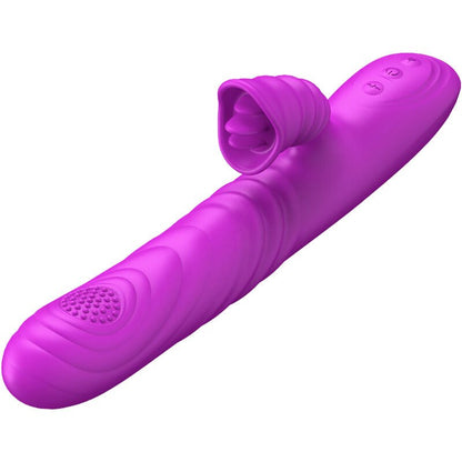 ARMONY - ANGELIA MULTIFUNCTION VIBRATOR WITH STIMULATING TONGUE VIOLET HEAT EFFECT - Kink&Play