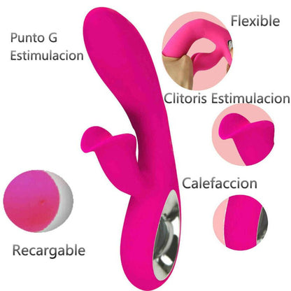 ARMONY - DARO VIBRATOR & PULL RING STIMULATOR FUCHSIA - Kink&Play