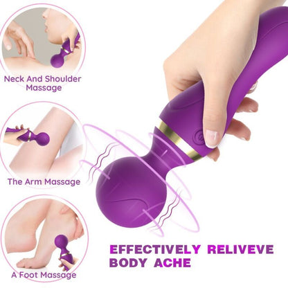 ARMONY - FREEZA MASSAGER & VIBRATOR SUPER FLEXIBLE HEAD BLACK - Kink&Play