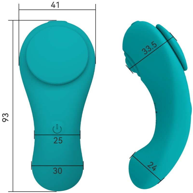ARMONY - PLEASURE PANTY VIBRATOR REMOTE CONTROL 3 SPEEDS GREEN - Kink&Play