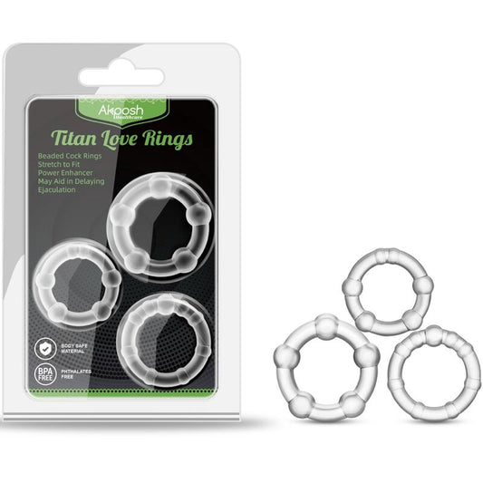 ARMONY - TITAN LOVE BEADED RING FLESH - Kink&Play
