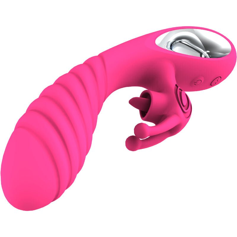 ARMONY - VICKY RABBIT VIBRATOR WITH FUCHSIA PULL RING TONGUE - Kink&Play
