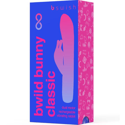 B SWISH - BWILD BUNNY INFINITE CLASSIC RECHARGEABLE VIBRATOR BLUE SILICONE - Kink&Play