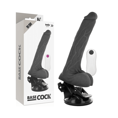 BASECOCK - REALISTIC VIBRATOR REMOTE CONTROL FLESH 19 CM - O - 4 CM - Kink&Play