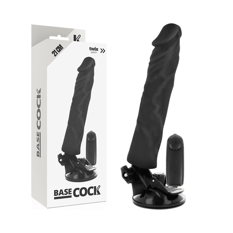 BASECOCK - REALISTIC VIBRATOR REMOTE CONTROL FLESH 21 CM - O - 4 CM - Kink&Play