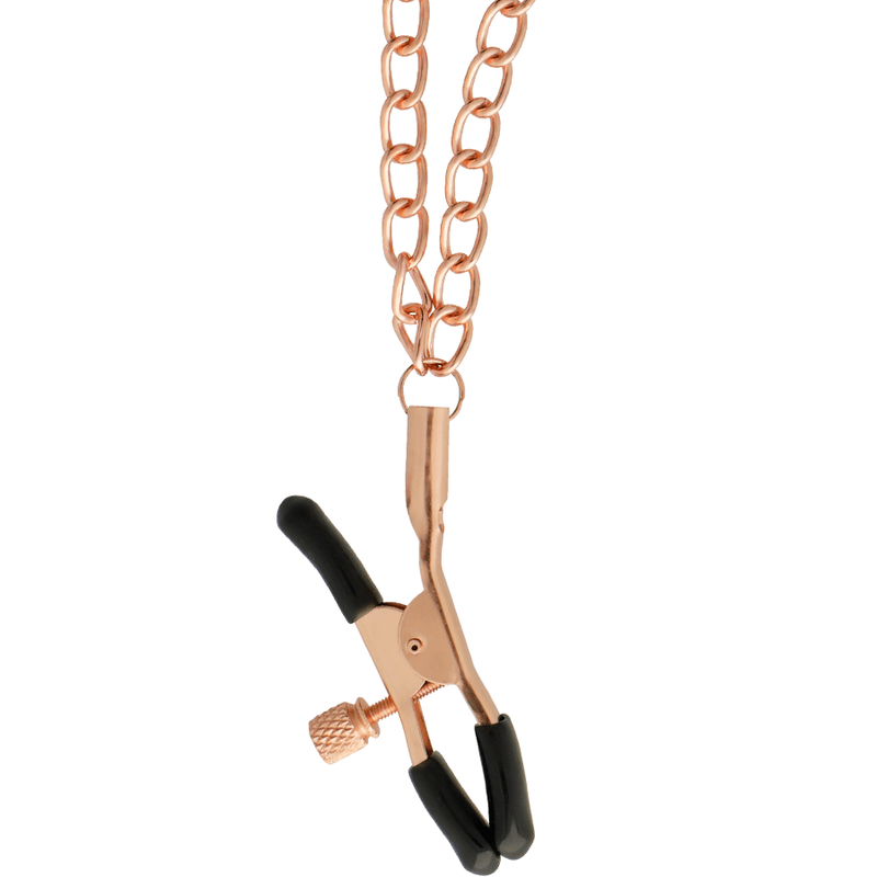BEGME - BLACK EDITION COLLAR WITH NIPPLE CLAMPS WITH NEOPRENE LINING - Kink&Play