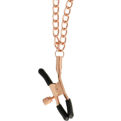 BEGME - BLACK EDITION COLLAR WITH NIPPLE CLAMPS WITH NEOPRENE LINING - Kink&Play