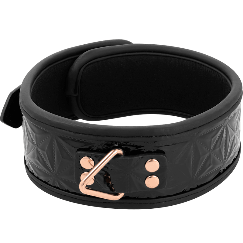 BEGME - BLACK EDITION PREMIUM VEGAN LEATHER COLLAR WITH NEOPRENE LINING - Kink&Play