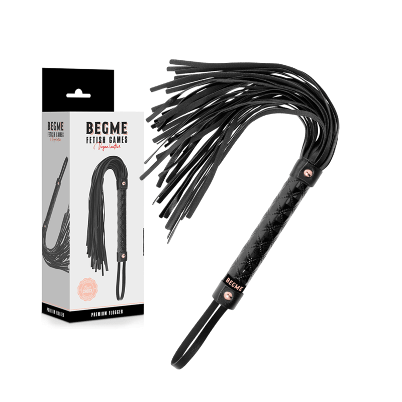 BEGME - BLACK EDITION VEGAN LEATHER FLOGGER - Kink&Play