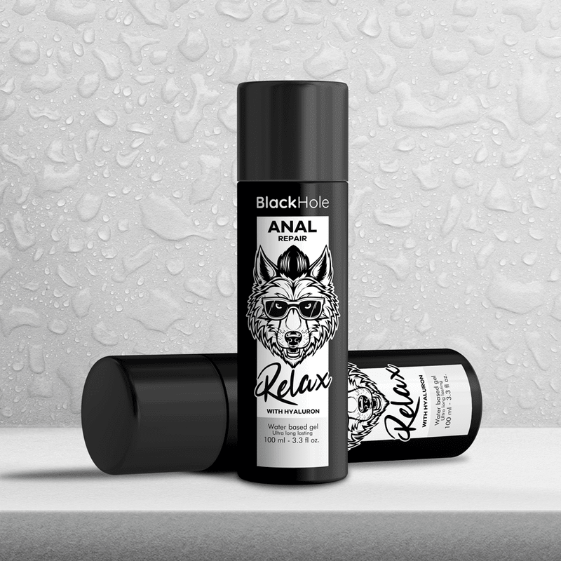 BLACK HOLE - ANAL REPAIR WATER BASED RELAX WITH HYALURON 100 ML - Kink&Play