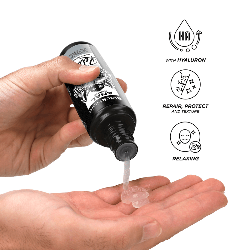 BLACK HOLE - ANAL REPAIR WATER BASED RELAX WITH HYALURON 100 ML - Kink&Play