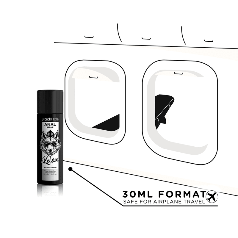 BLACK HOLE - ANAL REPAIR WATER BASED RELAX WITH HYALURON 30 ML - Kink&Play