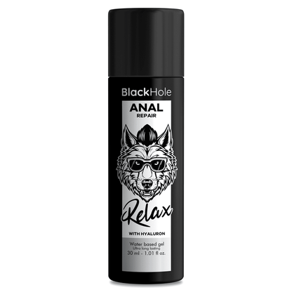 BLACK HOLE - ANAL REPAIR WATER BASED RELAX WITH HYALURON 30 ML - Kink&Play