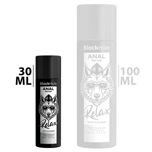 BLACK HOLE - ANAL REPAIR WATER BASED RELAX WITH HYALURON 30 ML - Kink&Play