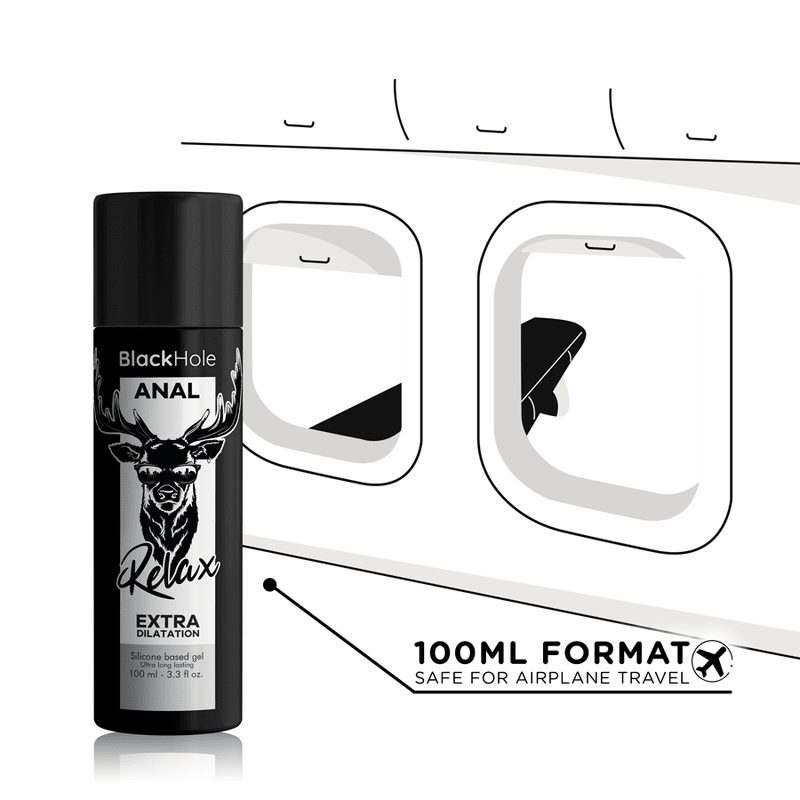 BLACK HOLE - GEL SILICONE BASE ANAL DILATION 100 ML - Kink&Play