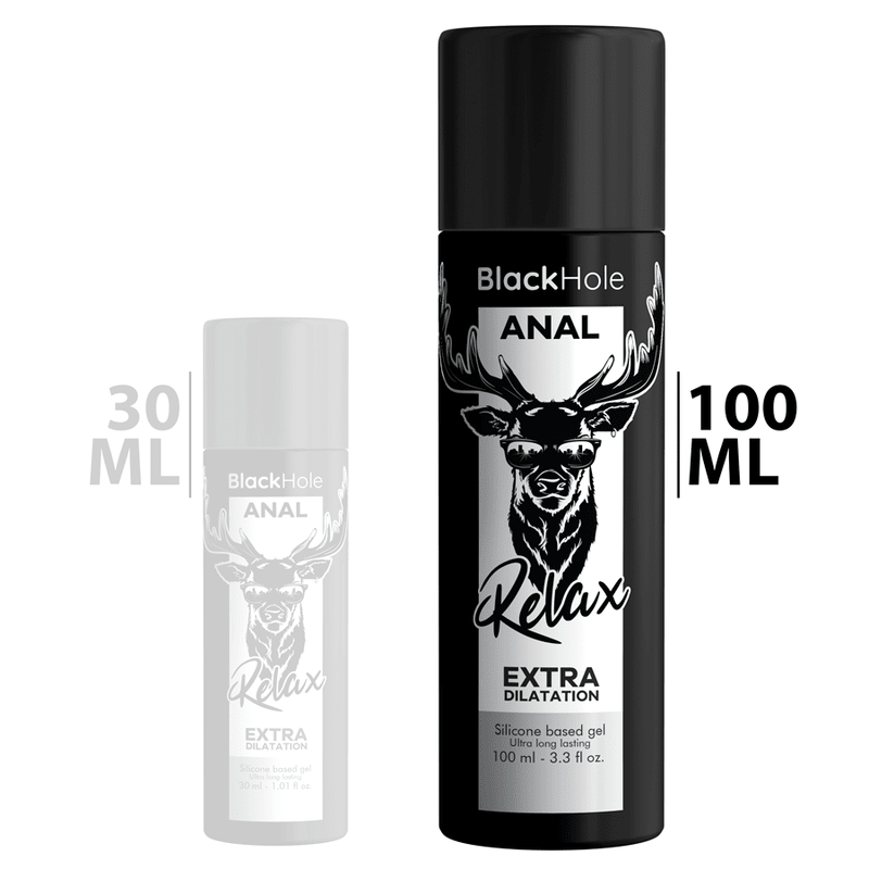 BLACK HOLE - GEL SILICONE BASE ANAL DILATION 100 ML - Kink&Play