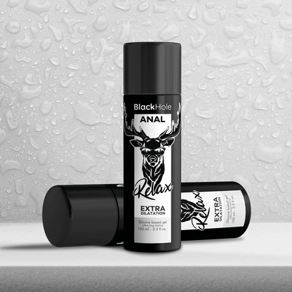 BLACK HOLE - GEL SILICONE BASE ANAL DILATION 100 ML - Kink&Play