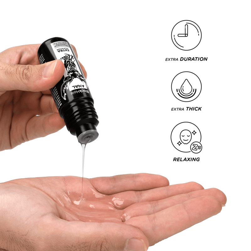 BLACK HOLE - GEL SILICONE BASE ANAL DILATION 30 ML - Kink&Play