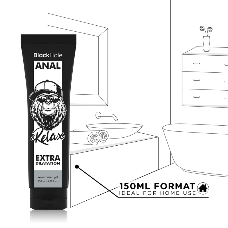 BLACK HOLE - WATER BASE GEL ANAL DILATION 150 ML - Kink&Play