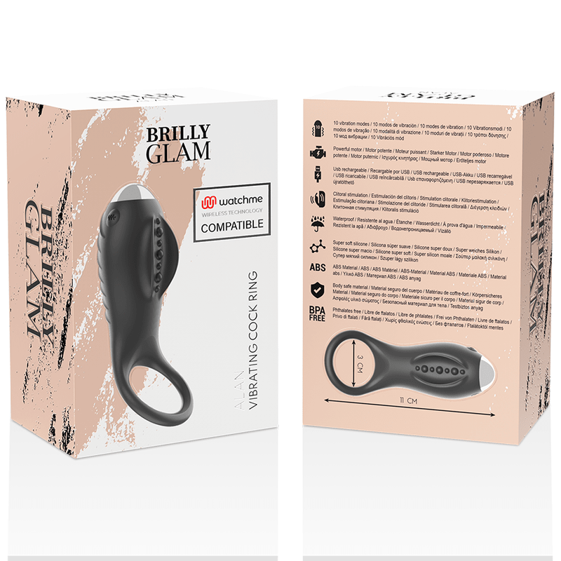 BRILLY GLAM - ALAN COCK RING WATCHME WIRELESS TECHNOLOGY COMPATIBLE - Kink&Play