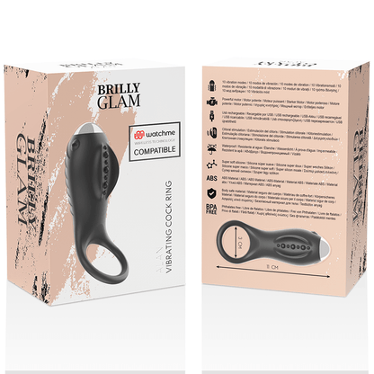 BRILLY GLAM - ALAN COCK RING WATCHME WIRELESS TECHNOLOGY COMPATIBLE - Kink&Play
