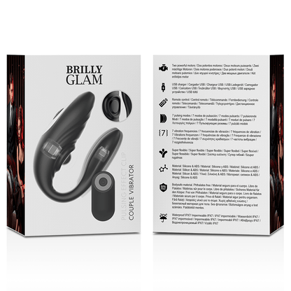 BRILLY GLAM - COUPLE PULSING & VIBRATING REMOTE CONTROL - Kink&Play