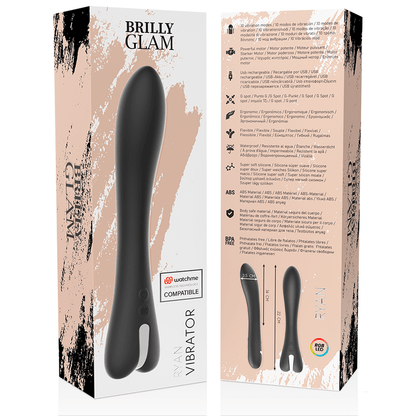 BRILLY GLAM - RYAN VIBRATOR WATCHME WIRELESS TECHNOLOGY COMPATIBLE - Kink&Play
