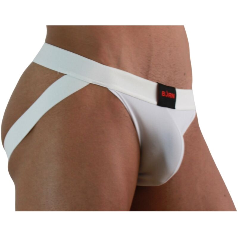 BURN - 007 JOCK LYCRA WHITE S - Kink&Play