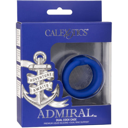 CALEXOTICS - ADMIRAL DUAL COCK CAGE BLUE - Kink&Play