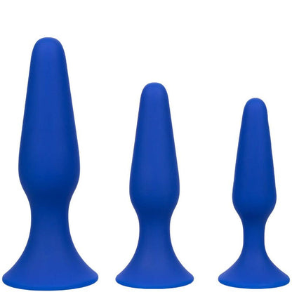 CALEXOTICS - ADMIRAL KIT 3 ANAL PLUG BLUE - Kink&Play