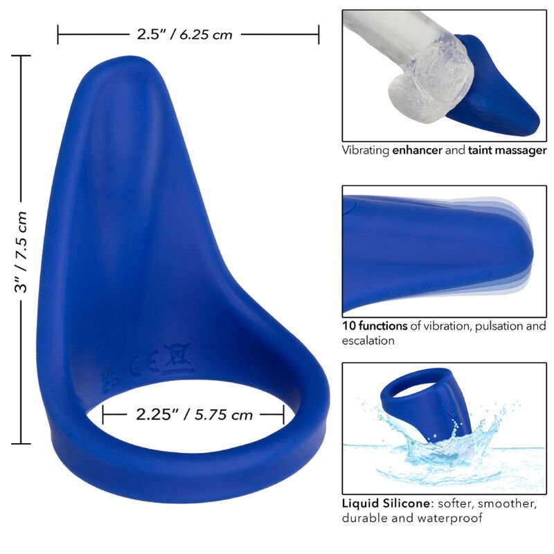 CALEXOTICS - ADMIRAL PERINEUM MASSAGER BLUE - Kink&Play