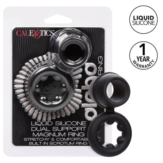 CALEXOTICS - ALPHA DUAL MAGNUM RING BLACK - Kink&Play