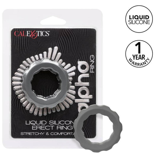 CALEXOTICS - ALPHA ERECT RING GREY - Kink&Play