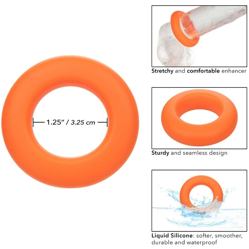 CALEXOTICS - ALPHA PROLONG LARGE RING ORANGE - Kink&Play