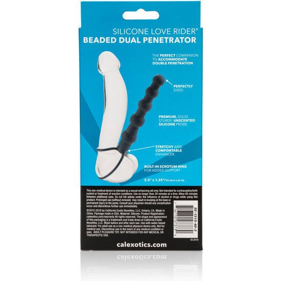 CALEXOTICS - BEADED DUAL PENETRATOR BLACK - Kink&Play