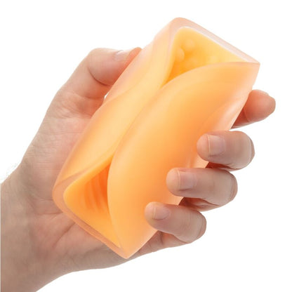 CALEXOTICS - BEADED GRIP MASTURBATOR ORANGE - Kink&Play