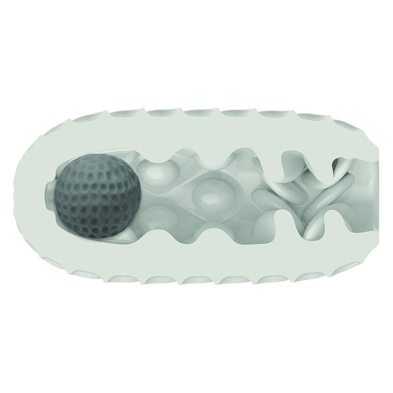 CALEXOTICS - BOUNDLESS REVERSIBLE SQUISHY BALL STROKE YELLOW - Kink&Play