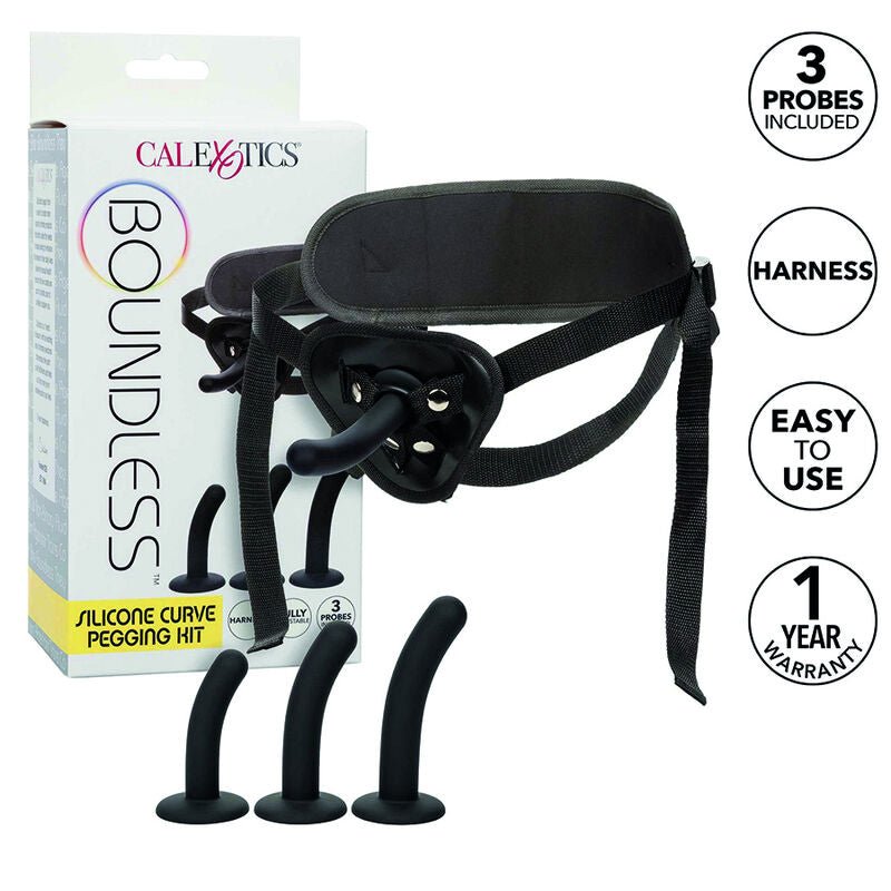 CALEXOTICS - BOUNDLESS SILICONE CURVE PEGGING KIT - Kink&Play