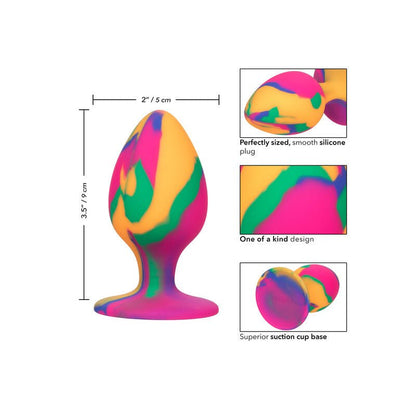 CALEXOTICS - CHEEKY LARGE TIE - DYE PLUG ANAL - Kink&Play