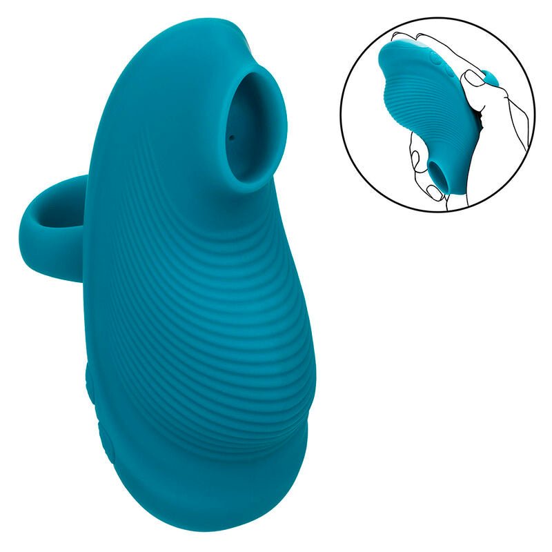 CALEXOTICS - ENVY HANDHELD ROLLING BALL MASSAGER 7 VIBRATIONS BLUE - Kink&Play